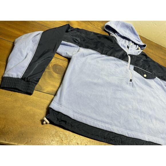 Athleta Zion Micro Fleece 1/2 Zip Victorian Periwinkle Size Women's Large - Picture 3 of 13